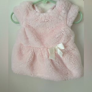 Cat and Jack baby pink fuzzy sweater set